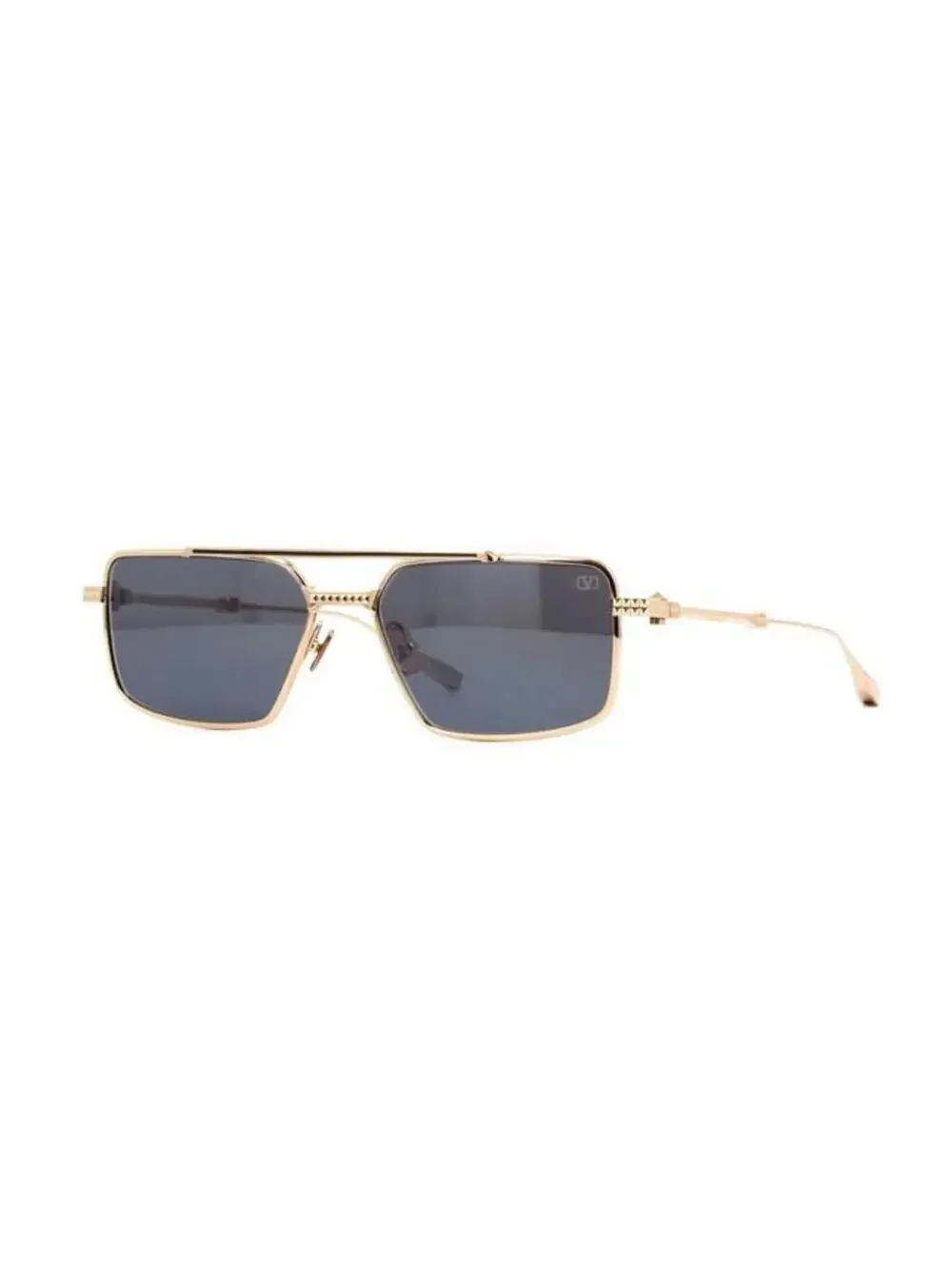 Authentic Valentino V-SEI VLS-111A Gold Titanium Luxury Aviator Sunglasses Japan